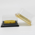 transparent square plastic cake packaging boxes dessert packaging moon cake box